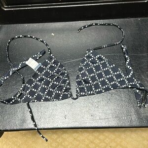 Hot water skull bathsuit bikini top sz m